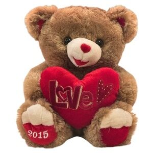 Dan Dee Valentine's Day Plush Bear 14 Inch Heart